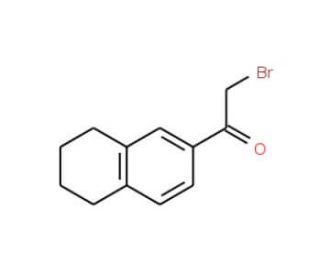 2-bromo-1-(5,6,7,8-tetrahydronaphthalen-2-yl)ethan-1-one (CAS 5896-66-2) - chemical structure image