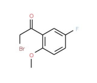 2-bromo-1-(5-fluoro-2-methoxyphenyl)ethan-1-one (CAS 343-04-4) - chemical structure image