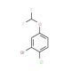 2-Bromo-1-chloro-4-(difluoromethoxy)benzene - chemical structure image