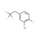 2-Bromo-1-fluoro-4-(2,2,2-trifluoroethyl)benzene - chemical structure image