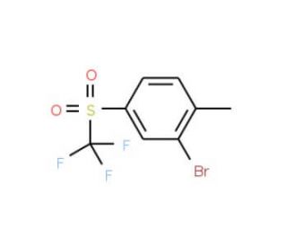 2-Bromo-1-methyl-4-(trifluoromethylsulfonyl)benzene (CAS 1133116-35-4) - chemical structure image
