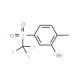 2-Bromo-1-methyl-4-(trifluoromethylsulfonyl)benzene (CAS 1133116-35-4) - chemical structure image