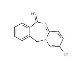 2-Bromo-11H-benzo[e]pyrido[1,2-a][1,3]diazepin-6-ylideneamine - chemical structure image
