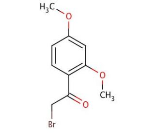 2-Bromo-2&prime;,4&prime;-dimethoxyacetophenone (CAS 60965-26-6) - chemical structure image