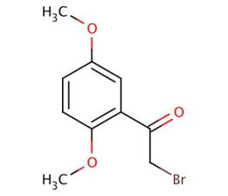 2-Bromo-2&prime;,5&prime;-dimethoxyacetophenone (CAS 1204-21-3) - chemical structure image