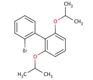 2-Bromo-2&prime;,6&prime;-diisopropoxy-1,1&prime;-biphenyl (CAS 870703-70-1) - chemical structure image