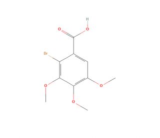2-bromo-3,4,5-trimethoxybenzoic acid (CAS 23346-82-9) - chemical structure image