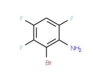 2-Bromo-3,4,6-trifluoroaniline (CAS 1481-21-6) - chemical structure image