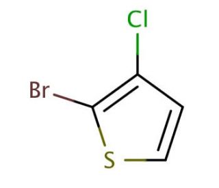 2-Bromo-3-chlorothiophene (CAS 77893-68-6) - chemical structure image
