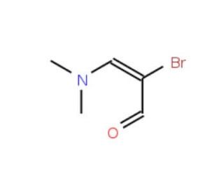 2-Bromo-3-(dimethylamino)acrolein (CAS 26387-66-6) - chemical structure image