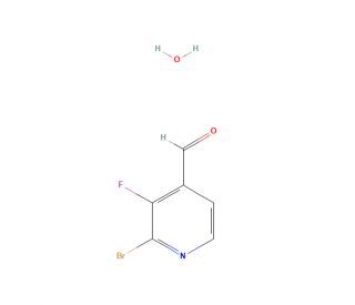 2-Bromo-3-fluoroisonicotinaldehyde (CAS 1227572-94-2) - chemical structure image