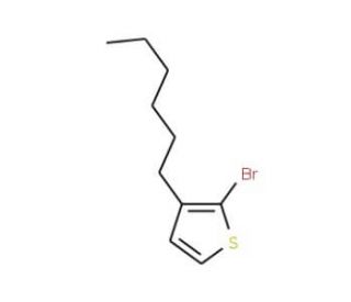 2-Bromo-3-hexylthiophene (CAS 69249-61-2) - chemical structure image