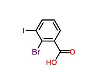 2-Bromo-3-iodo-benzoic acid (CAS 855198-37-7) - chemical structure image