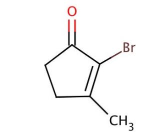 2-Bromo-3-methyl-2-cyclopenten-1-one (CAS 80963-36-6) - chemical structure image