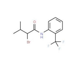 2-bromo-3-methyl-N-[2-(trifluoromethyl)phenyl]butanamide - chemical structure image