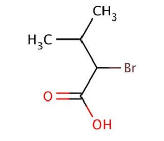 2-Bromo-3-methylbutyric acid (CAS 565-74-2) - chemical structure image