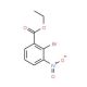 2-Bromo-3-nitro-benzoic acid ethyl ester (CAS 31706-23-7) - chemical structure image