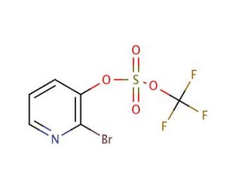 2-Bromo-3-pyridyl trifluoromethanesulfonate (CAS 157373-97-2) - chemical structure image