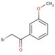 2-Bromo-3′-methoxyacetophenone (CAS 5000-65-7) - chemical structure image