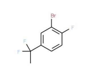2-Bromo-4-(1,1-difluoroethyl)-1-fluorobenzene - chemical structure image