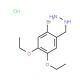 (2-bromo-4,5-diethoxybenzyl)hydrazine hydrochloride (CAS 926199-79-3) - chemical structure image
