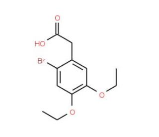 (2-bromo-4,5-diethoxyphenyl)acetic acid - chemical structure image