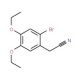 (2-bromo-4,5-diethoxyphenyl)acetonitrile - chemical structure image