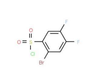 2-Bromo-4,5-difluorobenzenesulphonyl chloride (CAS 874784-11-9) - chemical structure image