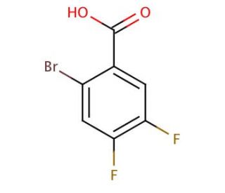 2-Bromo-4,5-difluorobenzoic acid (CAS 64695-84-7) - chemical structure image