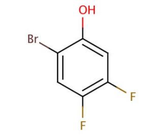 2-Bromo-4,5-difluorophenol (CAS 166281-37-4) - chemical structure image