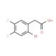 2-Bromo-4,5-difluorophenylacetic acid (CAS 883502-07-6) - chemical structure image