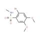 2-bromo-4,5-dimethoxy-N-methylbenzenesulfonamide - chemical structure image
