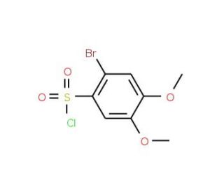2-bromo-4,5-dimethoxybenzenesulfonyl chloride (CAS 51072-64-1) - chemical structure image