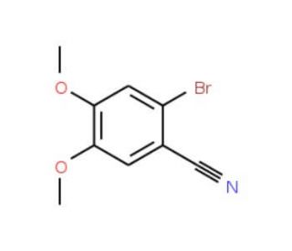 2-Bromo-4,5-dimethoxybenzonitrile (CAS 109305-98-8) - chemical structure image