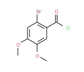 2-bromo-4,5-dimethoxybenzoyl chloride - chemical structure image