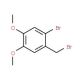 2-Bromo-4,5-dimethoxybenzyl bromide (CAS 53207-00-4) - chemical structure image