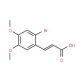 2-Bromo-4,5-dimethoxycinnamic acid (CAS 151539-52-5) - chemical structure image