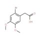 2-Bromo-4,5-dimethoxyphenylacetic acid (CAS 4697-62-5) - chemical structure image