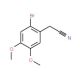 2-Bromo-4,5-dimethoxyphenylacetonitrile (CAS 51655-39-1) - chemical structure image