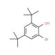 2-bromo-4,6-di(tert-butyl)phenol (CAS 20834-61-1) - chemical structure image
