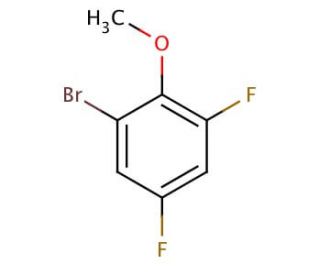 2-Bromo-4,6-difluoroanisole (CAS 202865-59-6) - chemical structure image