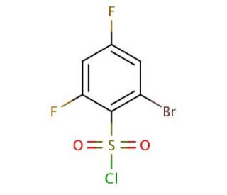 2-Bromo-4,6-difluorobenzenesulfonyl chloride (CAS 351003-42-4) - chemical structure image