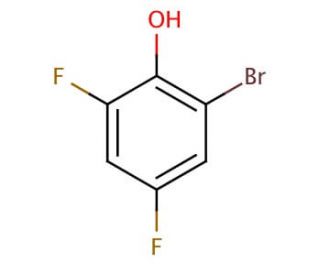 2-Bromo-4,6-difluorophenol (CAS 98130-56-4) - chemical structure image
