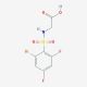 {[(2-bromo-4,6-difluorophenyl)sulfonyl]amino}acetic acid - chemical structure image