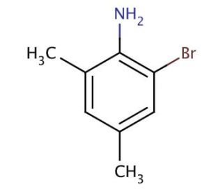 2-Bromo-4,6-dimethylaniline (CAS 41825-73-4) - chemical structure image