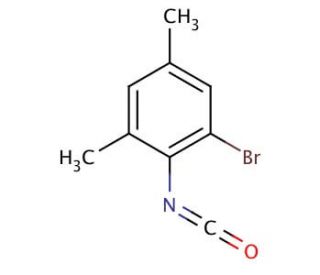 2-Bromo-4,6-dimethylphenyl isocyanate (CAS 78831-81-9) - chemical structure image