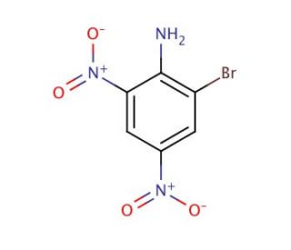 2-Bromo-4,6-dinitroaniline (CAS 1817-73-8) - chemical structure image