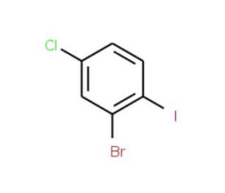 2-Bromo-4-chloro-1-iodobenzene (CAS 31928-44-6) - chemical structure image