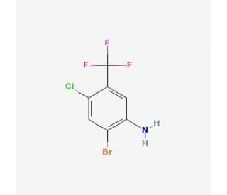 2-Bromo-4-chloro-5-(trifluoromethyl)aniline - chemical structure image