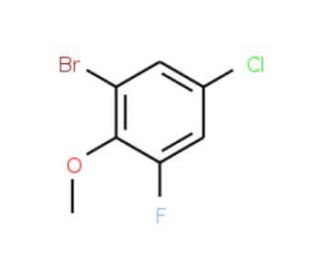 2-Bromo-4-chloro-6-fluoroanisole - chemical structure image